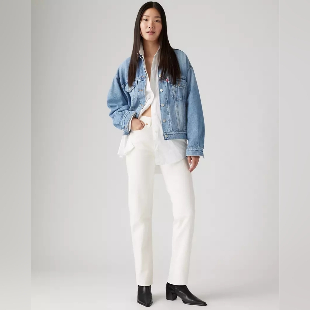 Levi's White Wedgie Straight (12)